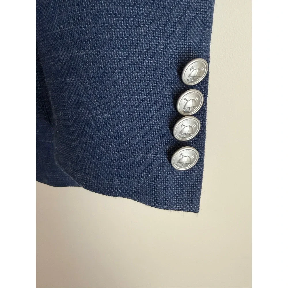 Polo Ralph Lauren Blazer Boys 14 Youth Blue Textured Button Sport Coat